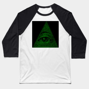 Illuminati in ASCII style Baseball T-Shirt